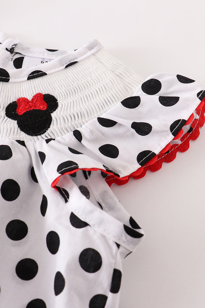 Minnie Mouse Smocked Bubble