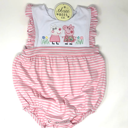 Sophia Pink Stripe Bubble