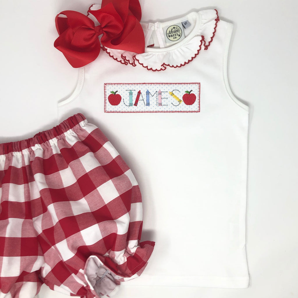 Personalized Patch Girls Top