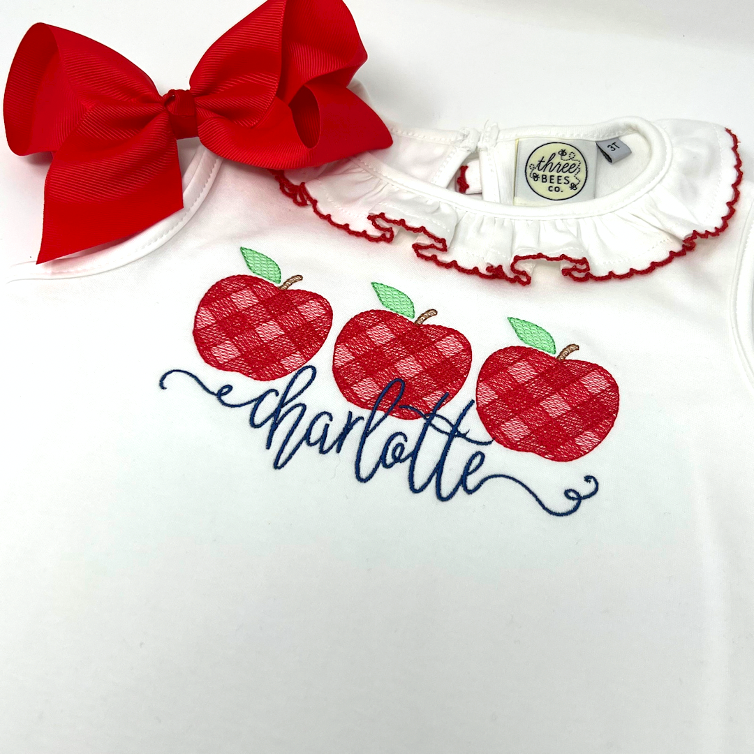 Gingham Apple Trio
