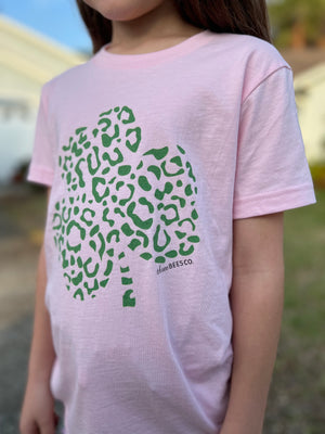 Leopard Clover Unisex Youth T-Shirt