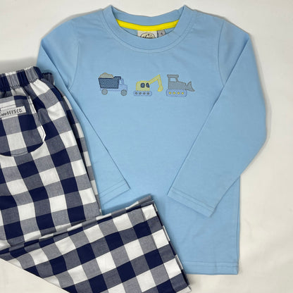 Construction Crew Embroidery Boys T-shirt