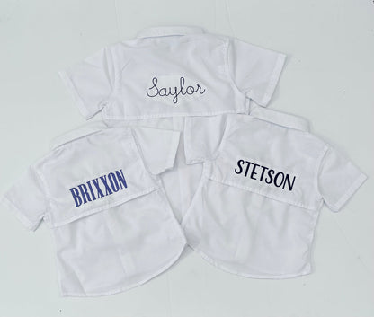 Fishing Unisex Collared Shirt