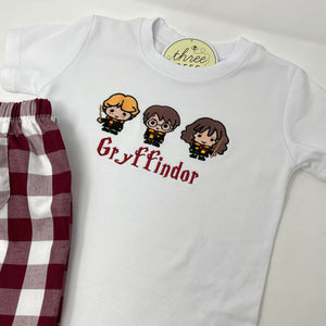 Wizard Trio Embroidery Boys T-Shirt