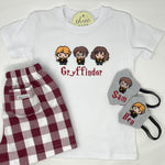 Wizard Trio Embroidery Boys T-Shirt