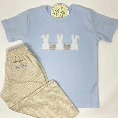 Bunny Trio Applique Boys T-Shirt