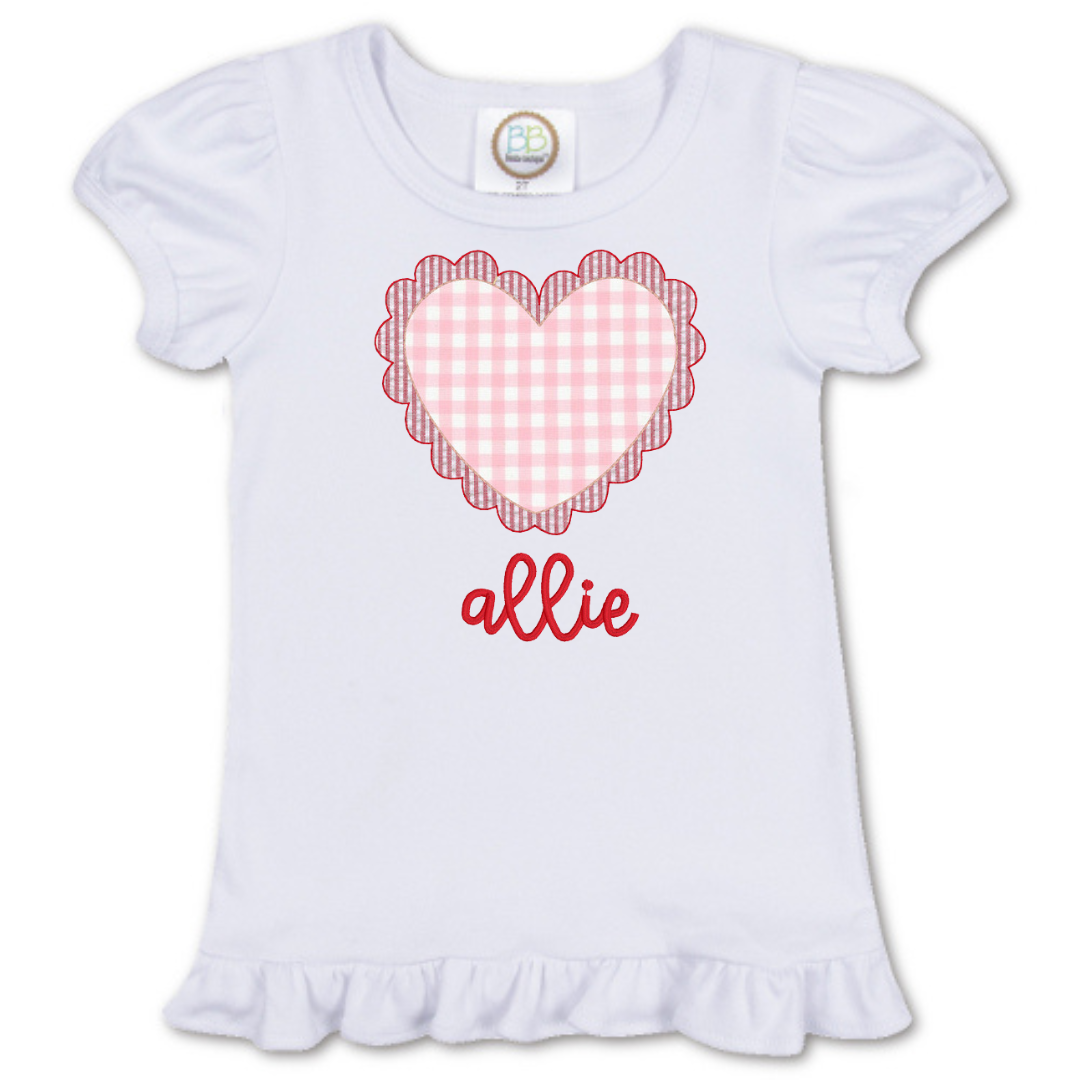 Gingham Heart Appliqué