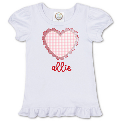 Gingham Heart Appliqué