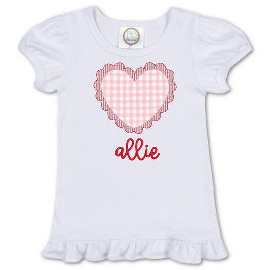 Gingham Heart Appliqué