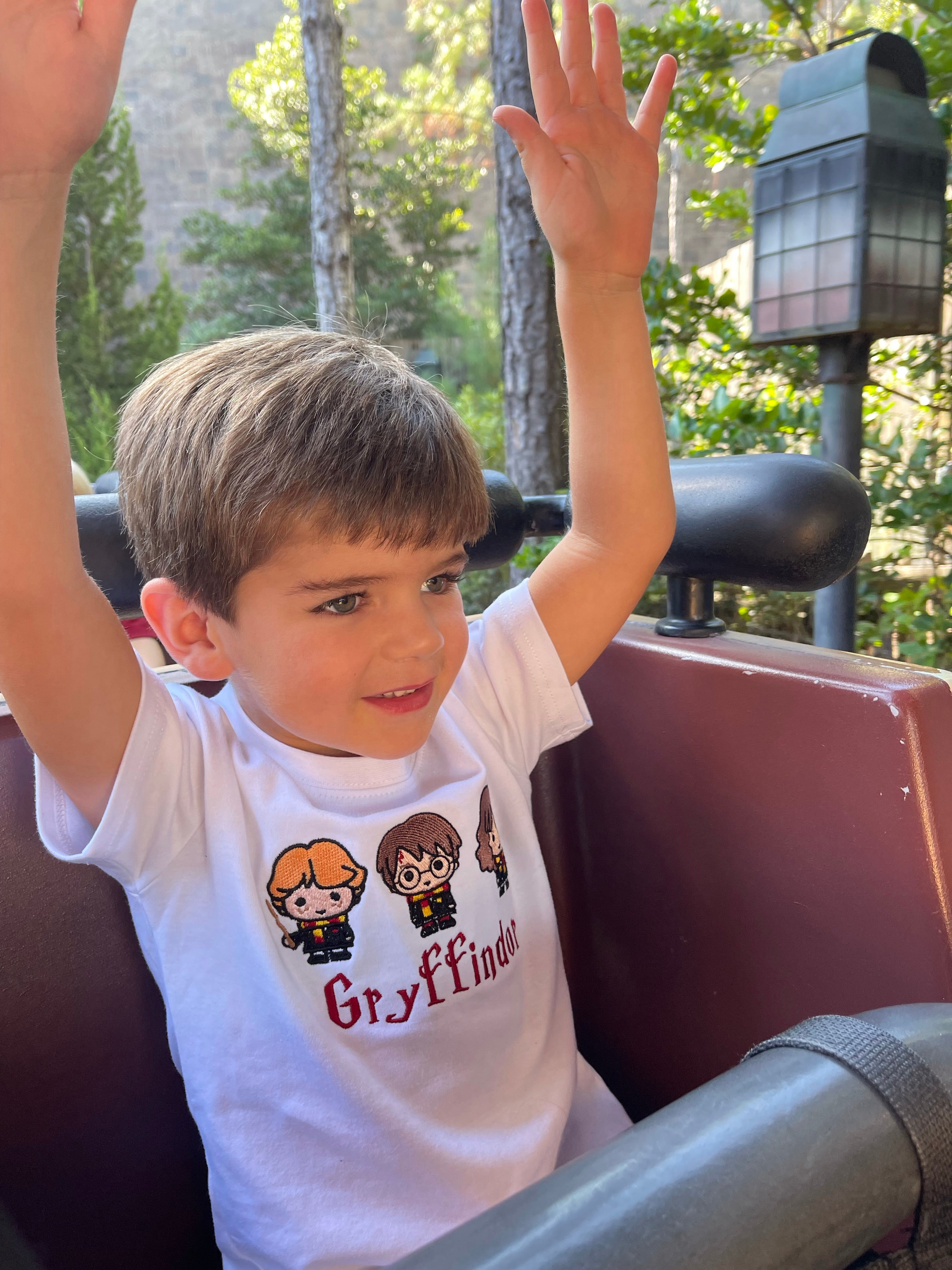 Wizard Trio Embroidery Boys T-Shirt