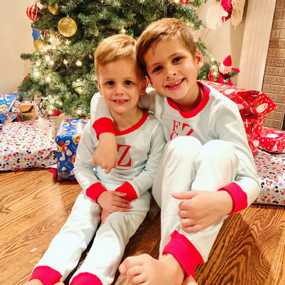 Sleepy Bees Blue Stripe Pajamas