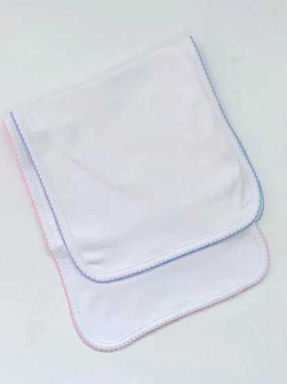 Picot Trim Burp Cloth