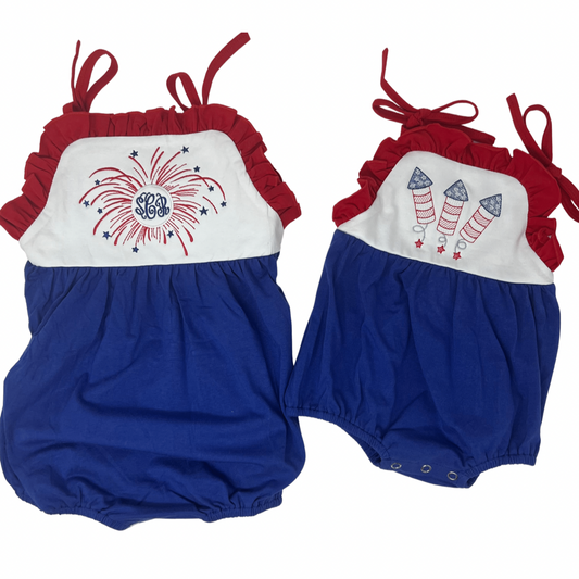 Red, White and Blue Sunsuit