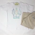 Fishing Lures Boys Embroidery T-Shirt