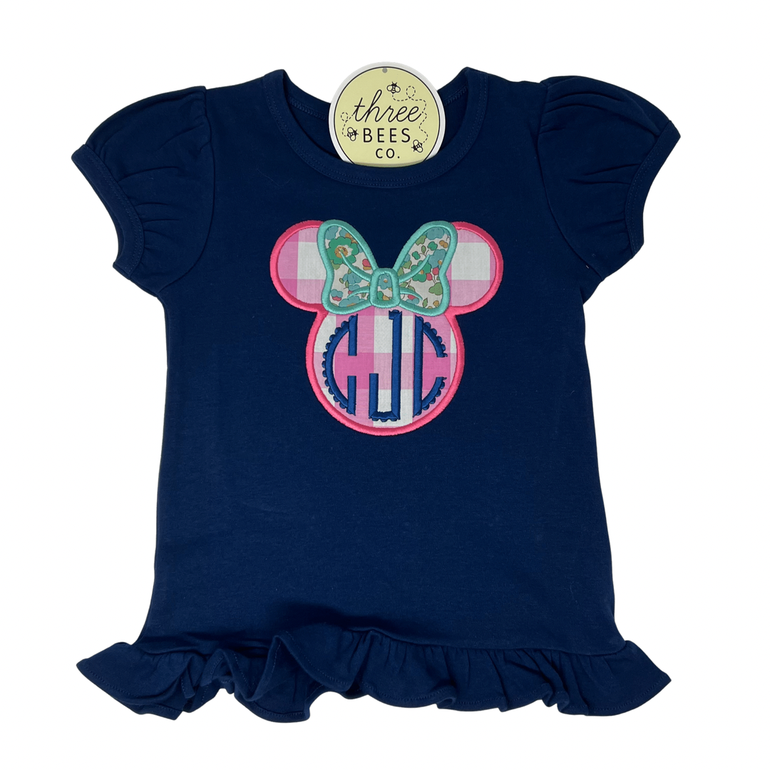 Minnie mouse top monogram shirt