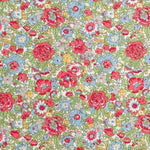 Liberty of London Fabrics Classic Tana Lawn Amelie Green/Red