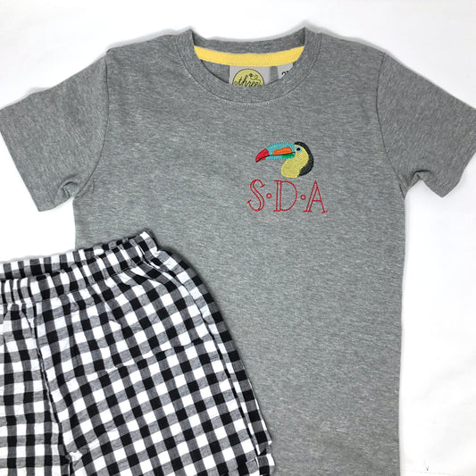 Mini Embroidery Design on Left Chest Boys T-Shirt