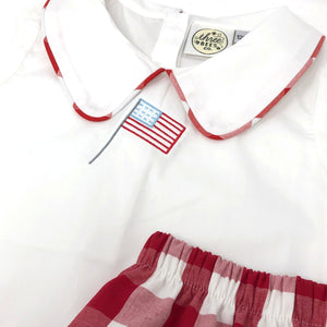 Patriotic Noah Mini Stitch Shirt