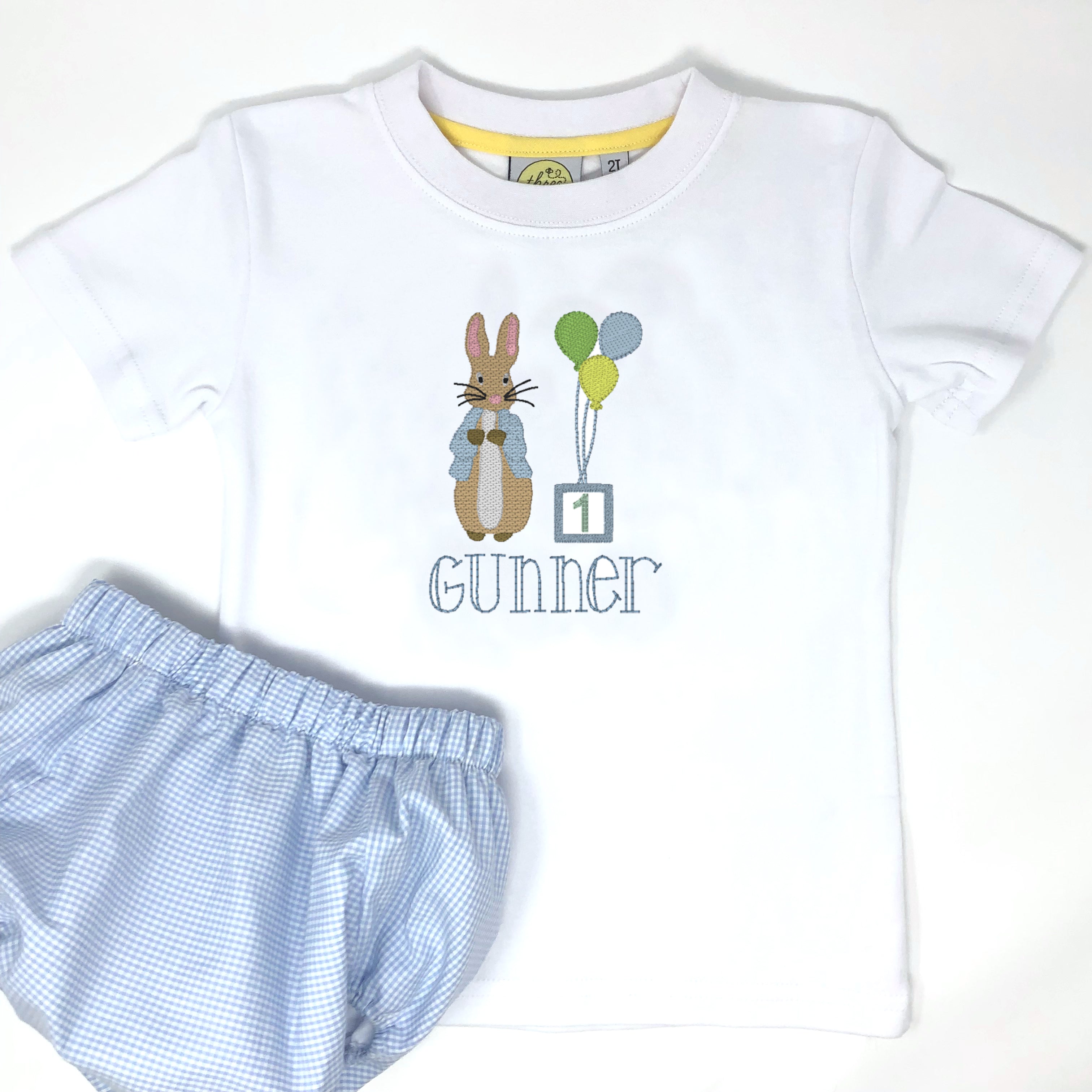 Party Peter Rabbit Boys Embroidery T-Shirt