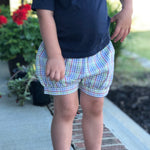 Tri-Check Landon Fabric Banded Short (Unisex)