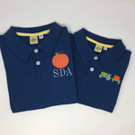 Pumpkin Applique Collared Shirt