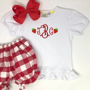 Personalized Strawberry Top