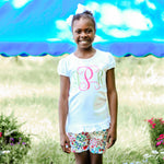 Monogrammed Girls Embroidered Top