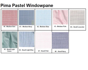 Pima Windowpane Landon Fabric Banded Short (Unisex)