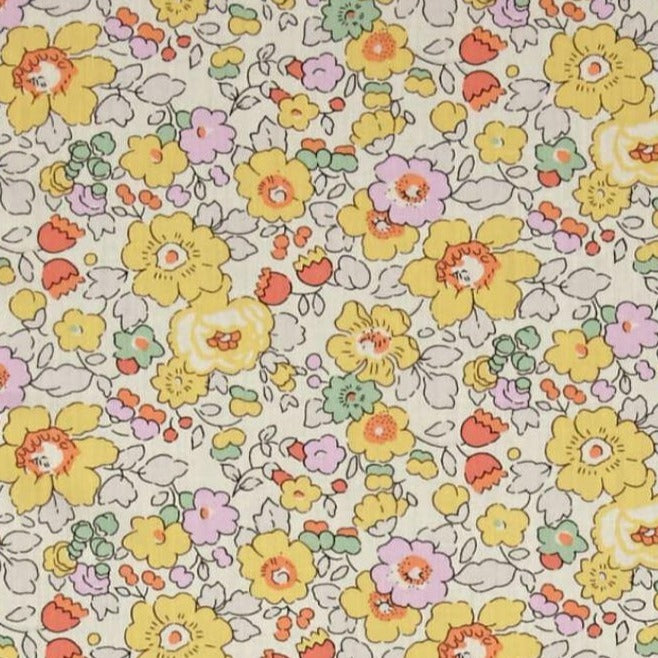 Liberty of London Fabrics Classic Tana Lawn Betsy Yellow